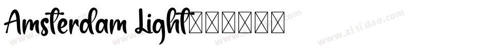 Amsterdam Light字体转换